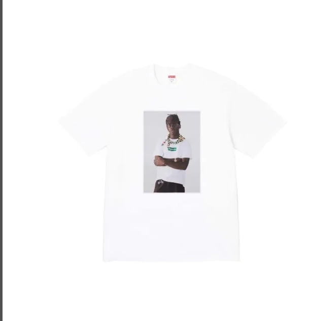 T S Printed L The White Short Sleeve Portrait FW24 Tyler XL Round and Tee Neck M Creator Black 0814
